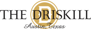 Logo featuring a stylized map with the word "dris" in large, bold letters, integrated into the shape of the map, with an elegant scribble below it. the color scheme is black and gold.